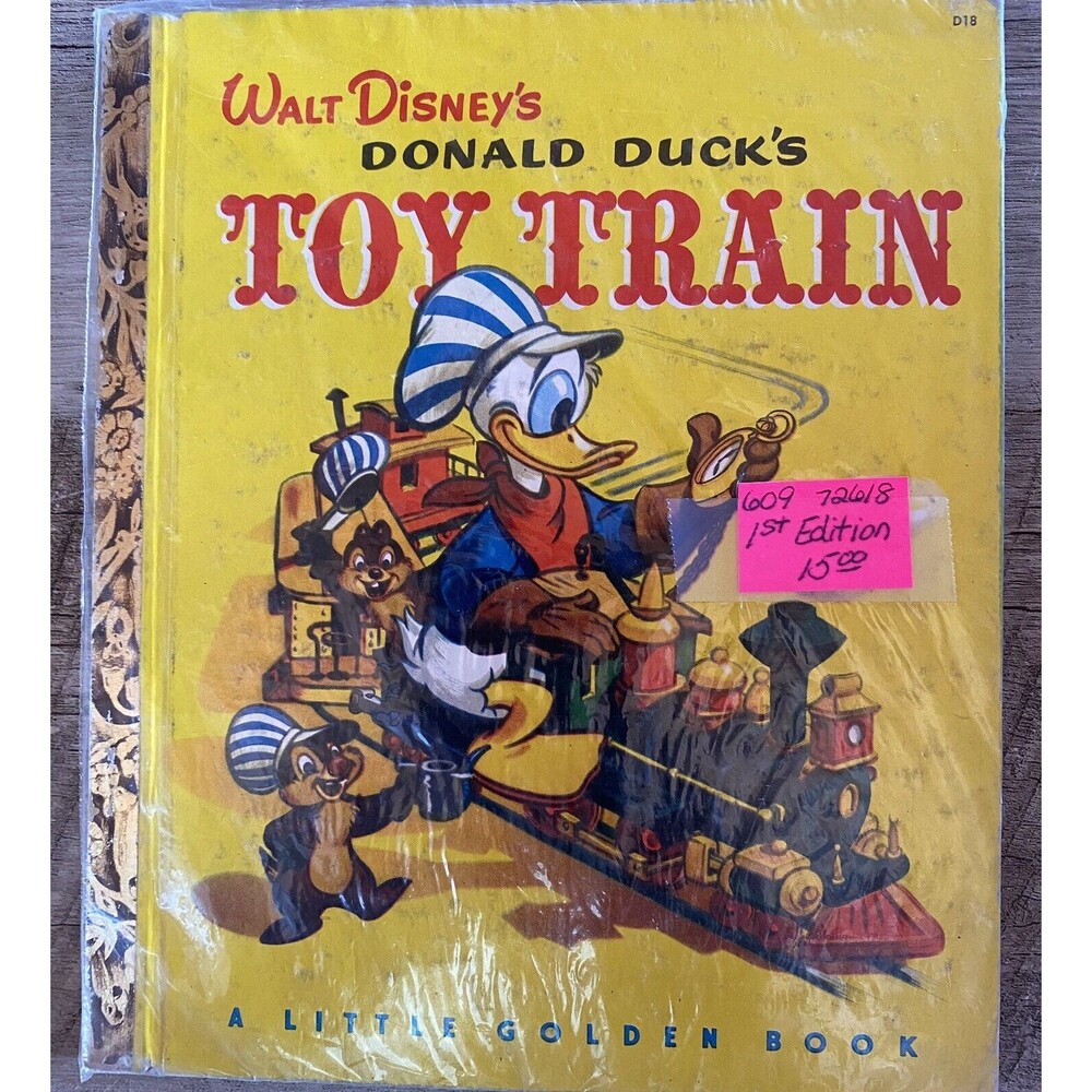 Walt Disney Donald Duck’s Toy Train First Edition Vintage
